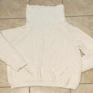 Cozy White Turtleneck Sweater